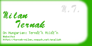 milan ternak business card